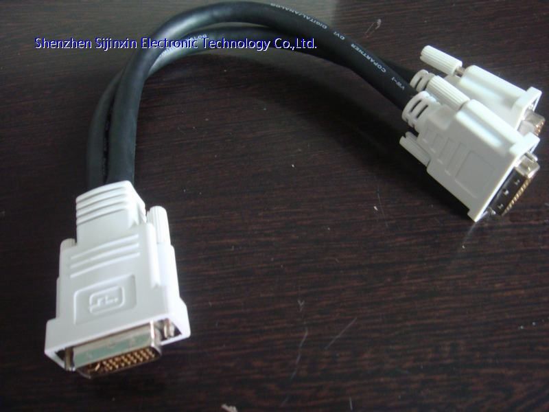 High resolution DVI to 2*DVI Y splitter cable